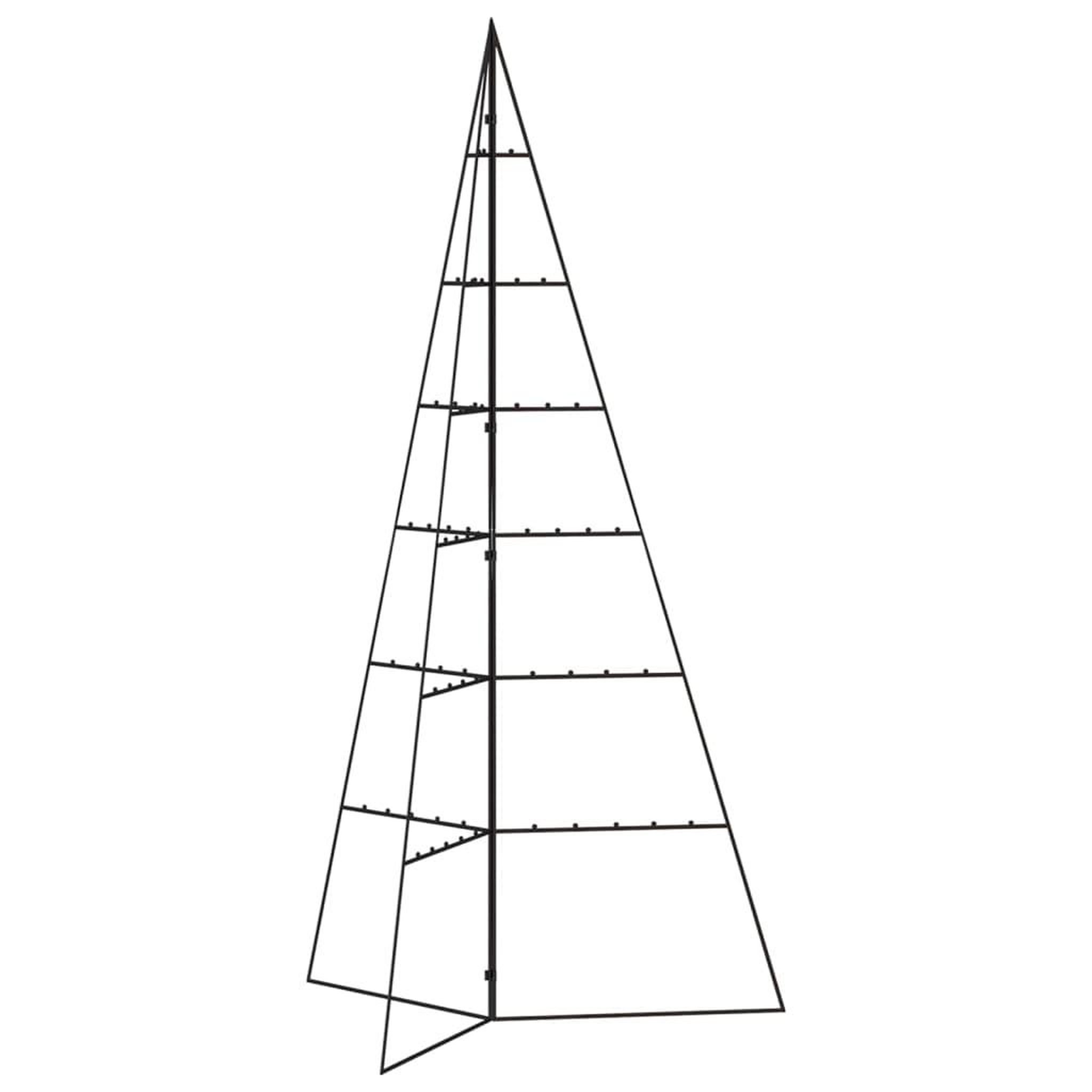 Voir la diapositive 3 : VIDAXL Arbre de Noël en metal pour decoration noir 140 cm