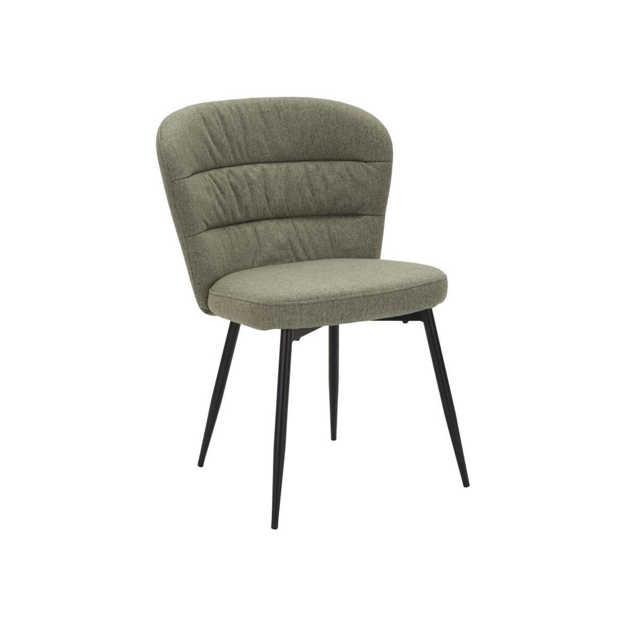 Voir la diapositive 2 : Paris Prix Lot de 2 chaises en tissu  losanna  85cm vert