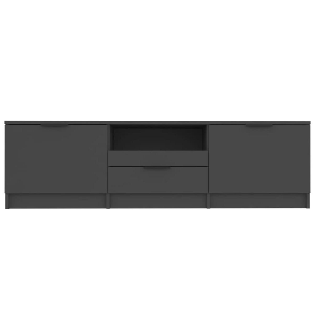 VIDAXL Meuble TV Noir 140x35x40 cm Bois d'ingenierie
