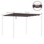 Voir la diapositive 3 : OUTSUNNY Toile de rechange pour pergola rétractable 3 x 3 m polyester haute densité 180 g/m² imperméabilisé chocolat