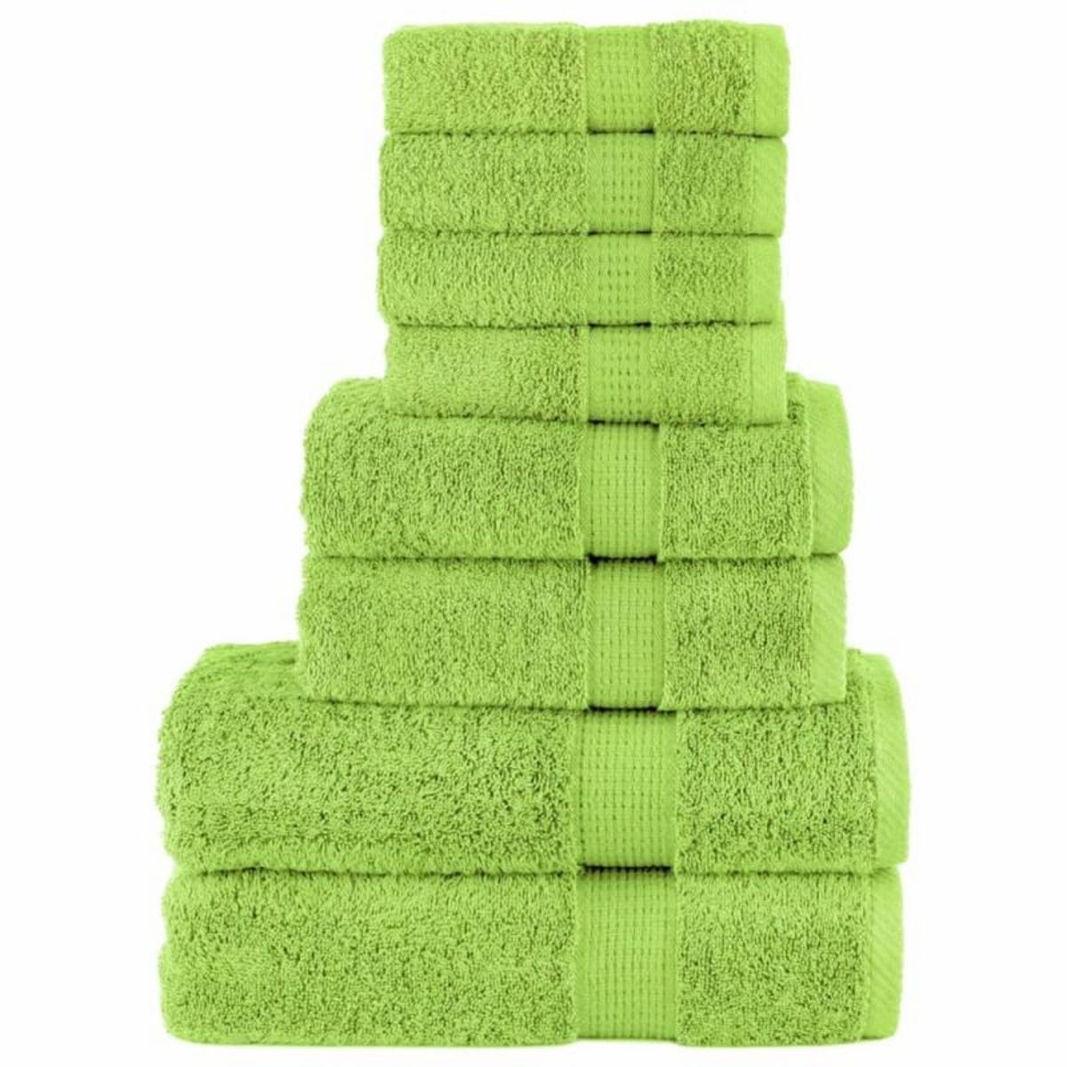 VIDAXL Ensemble de serviettes de qualité supérieure SOLUND 8 pcs