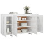 Voir la diapositive 4 : VIDAXL Buffet blanc brillant 135x41x75 cm bois d'ingenierie