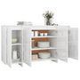 Voir la diapositive 4 : VIDAXL Buffet blanc brillant 135x41x75 cm bois d'ingenierie