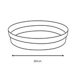 Eda Soucoupe Ø 54 cm pour pot Ø 80 cm - Taupe - Eda