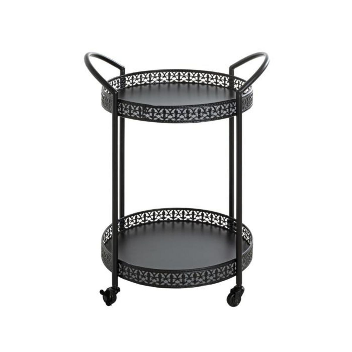 Paris Prix Desserte de Cuisine Design  Loniba  71cm Noir