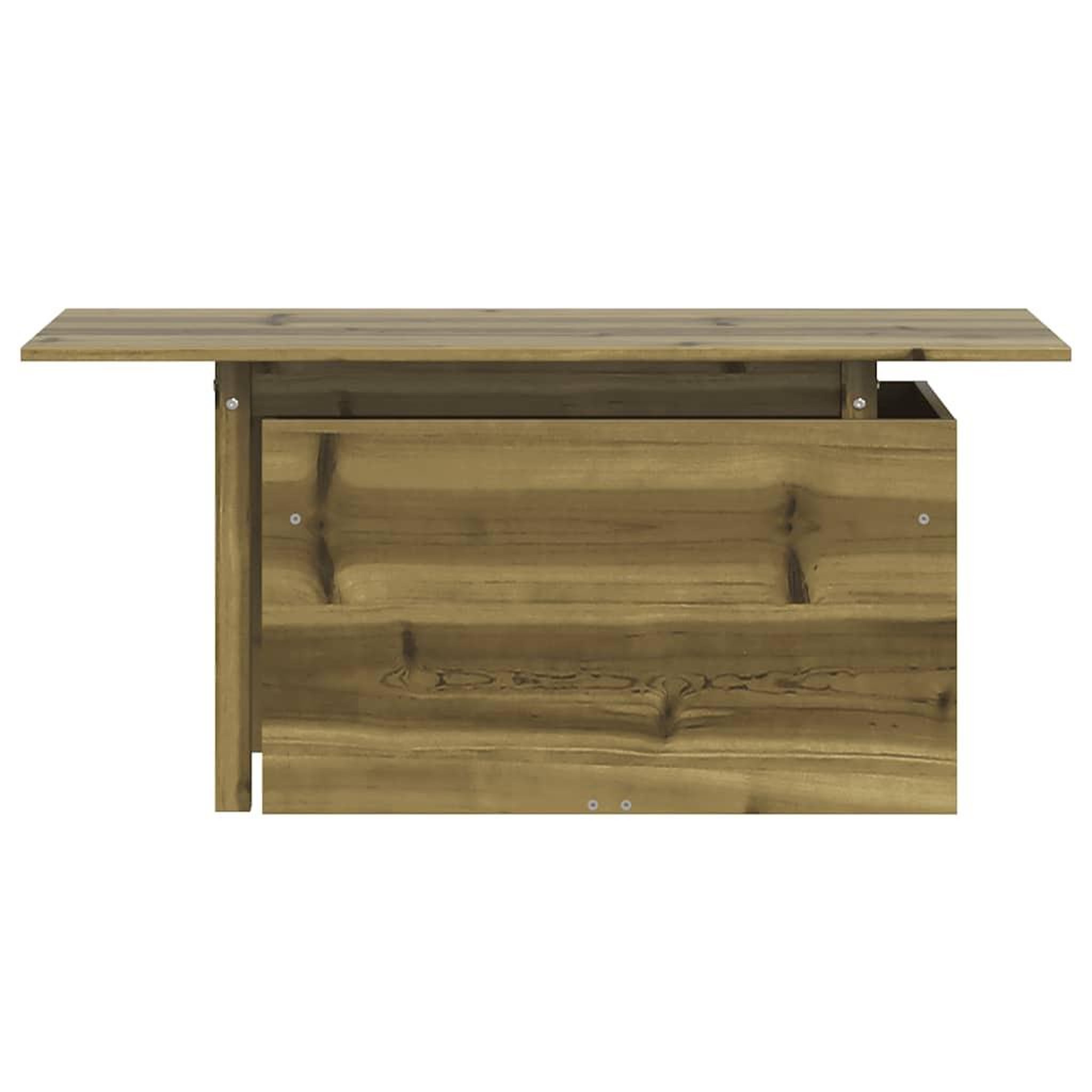 Voir la diapositive 5 : VIDAXL Table de jardin 100x50x75 cm bois de pin impregne