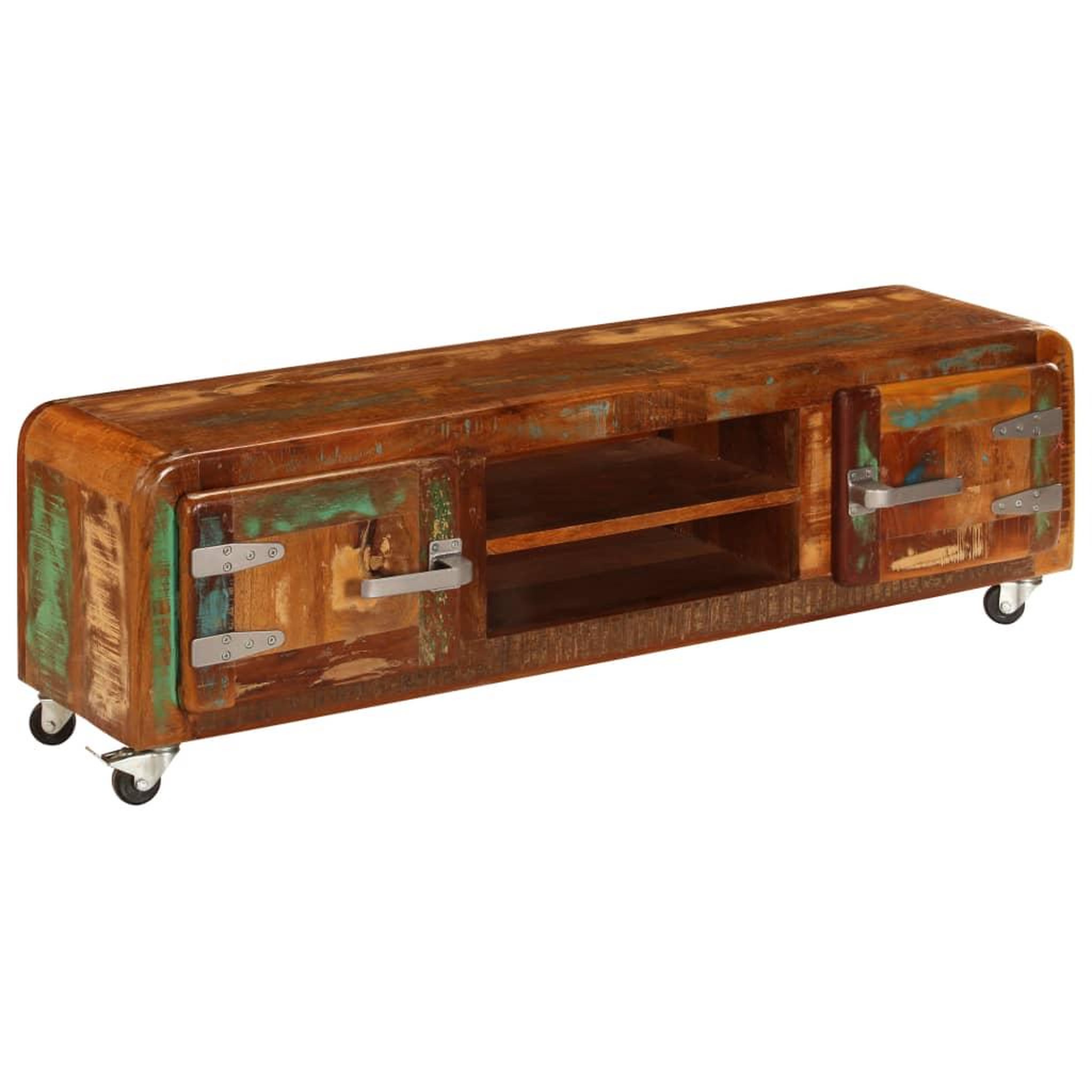 Voir la diapositive 5 : VIDAXL Meuble TV 120x30x36 cm Bois de recuperation massif
