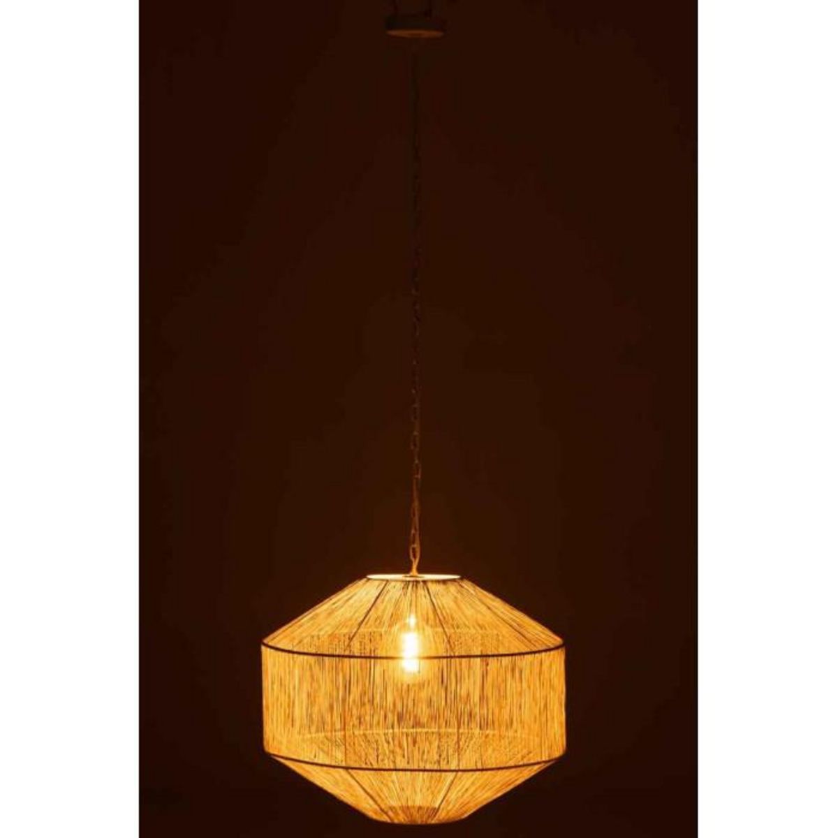 Paris Prix Lampe Suspension Design  Vivena  60cm Blanc Mat