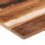 Voir la diapositive 5 : VIDAXL Dessus de table carre 70x70 cm 25-27 mm Bois de recuperation