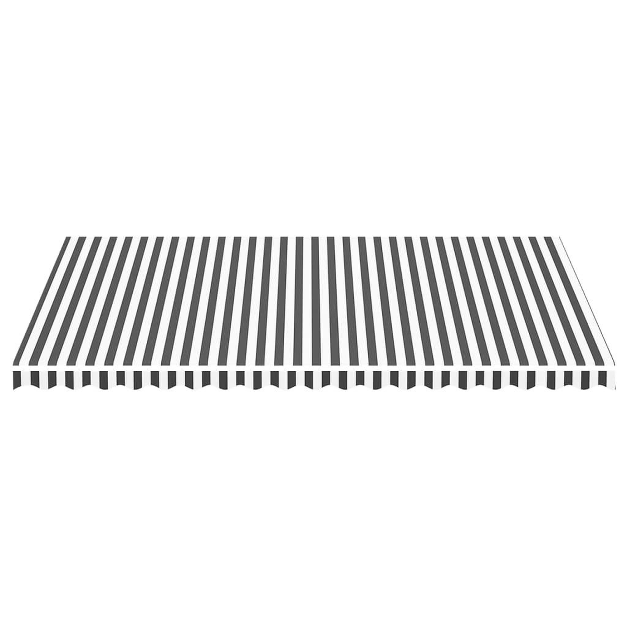 Voir la diapositive 3 : VIDAXL Tissu de remplacement pour auvent Anthracite et blanc 5x3 m