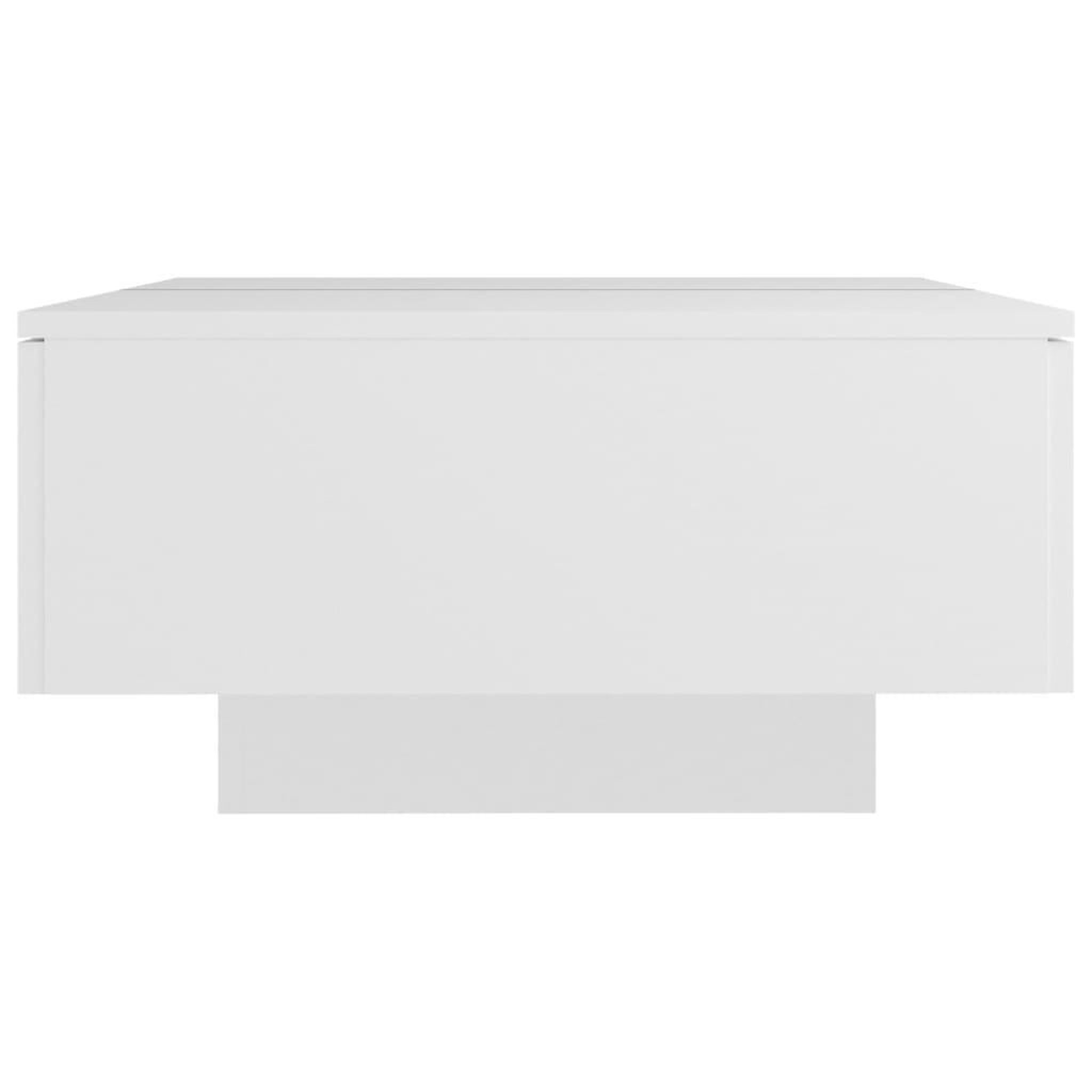 Voir la diapositive 4 : VIDAXL Table basse Blanc 90x60x31 cm Agglomere