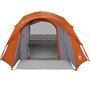 Voir la diapositive 5 : VIDAXL Tente de cabine familiale 6 personnes gris orange impermeable