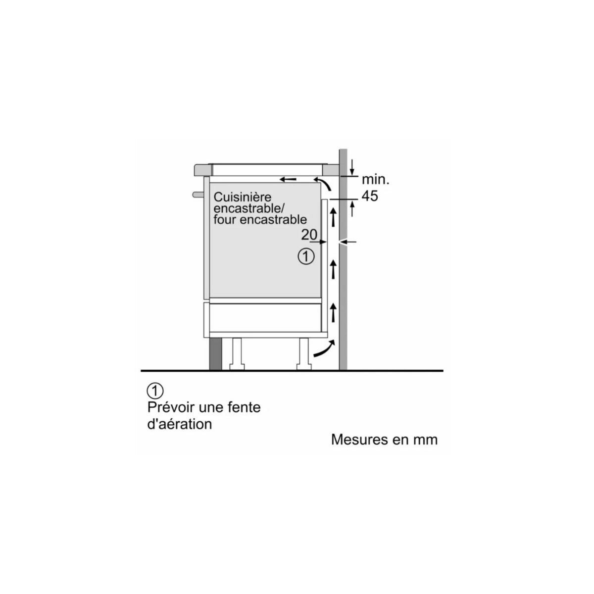 Siemens Plaque de cuisson induction 60cm 3 feux 7400w noir - EH651FJB1E