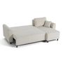 Voir la diapositive 3 : BEST MOBILIER Saphir - canapé d'angle réversible 4 places - convertible avec coffre - en velours côtelé