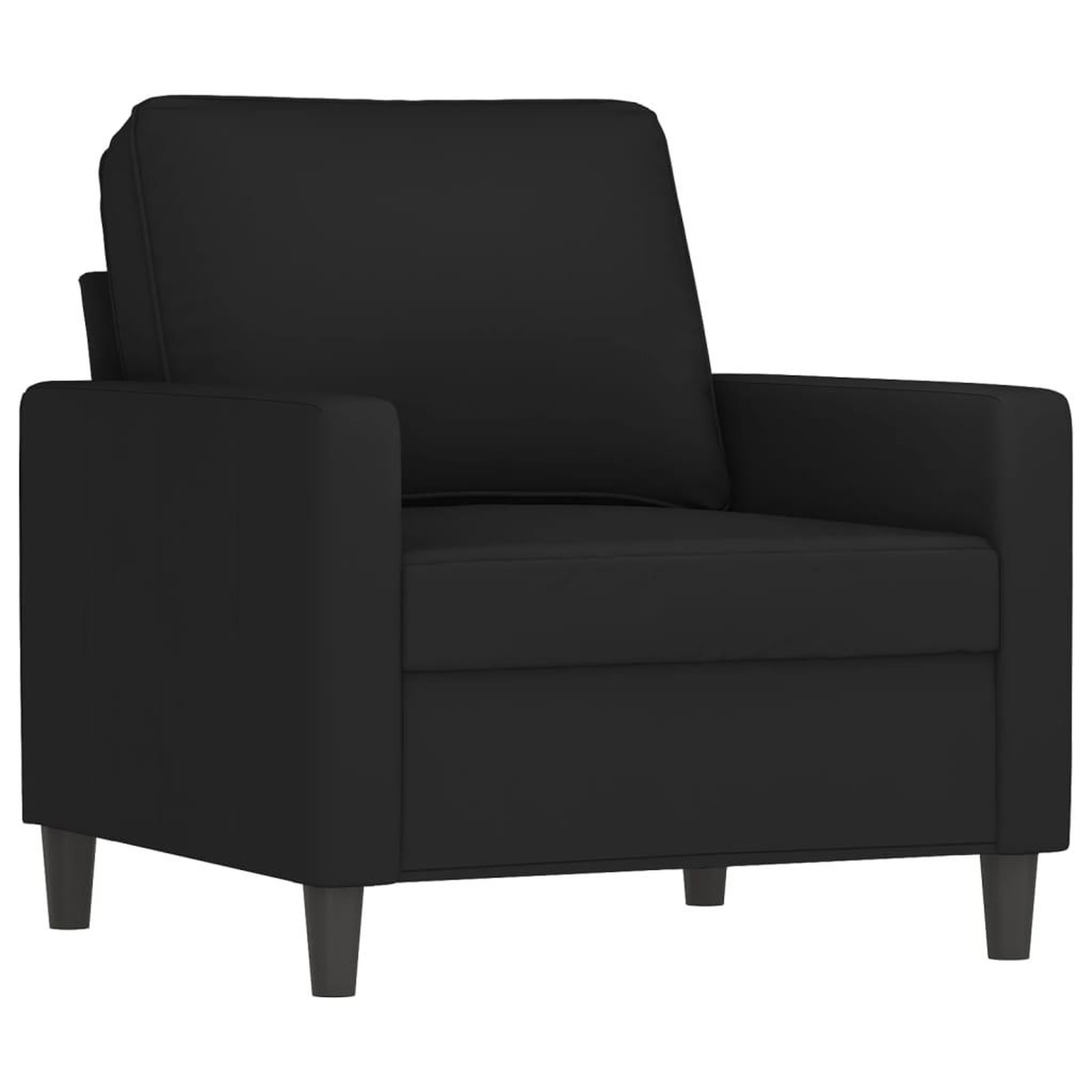 Voir la diapositive 3 : VIDAXL Ensemble de canapes 4 pcs avec coussins noir velours