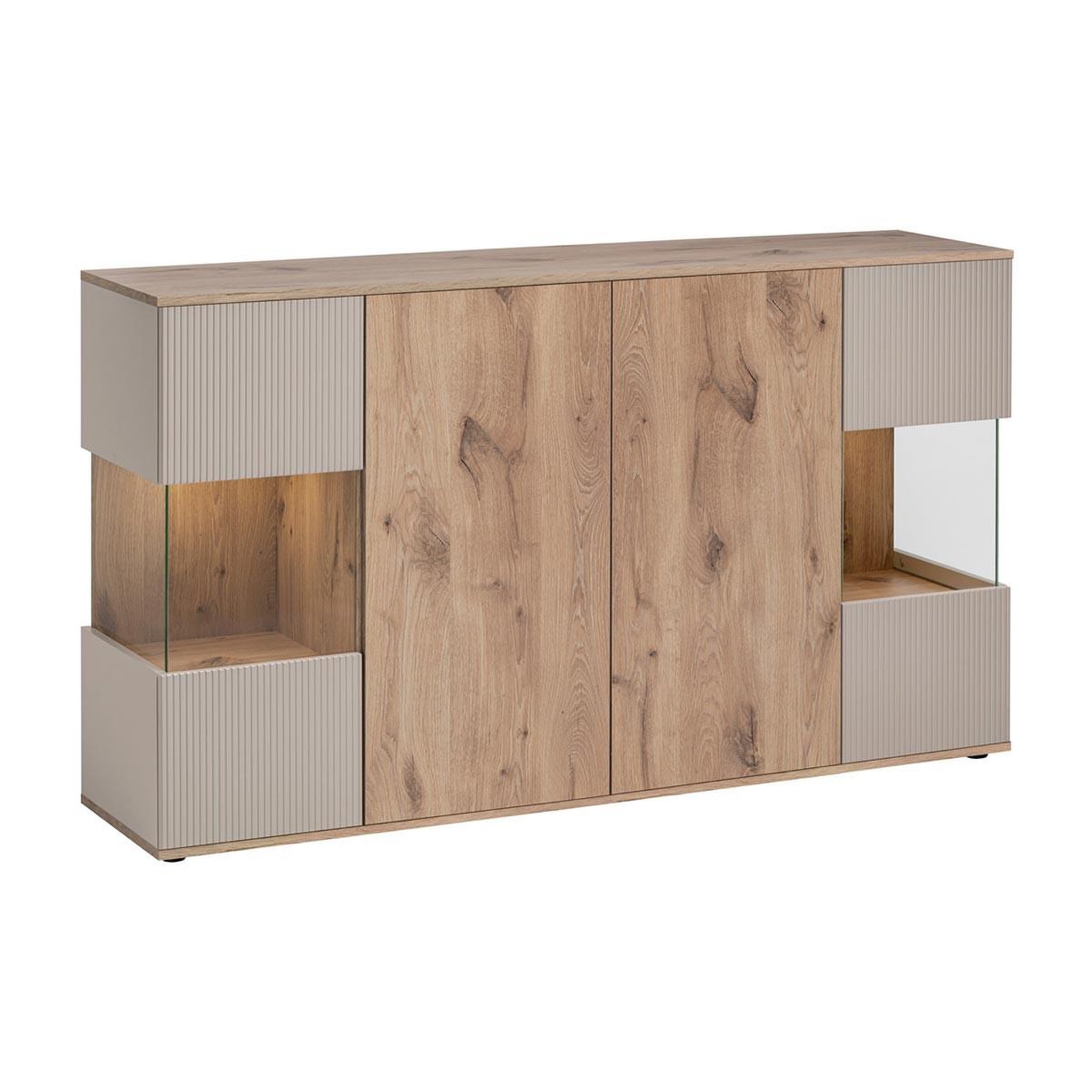 Paris Prix Buffet rainuré  catalina  160cm naturel