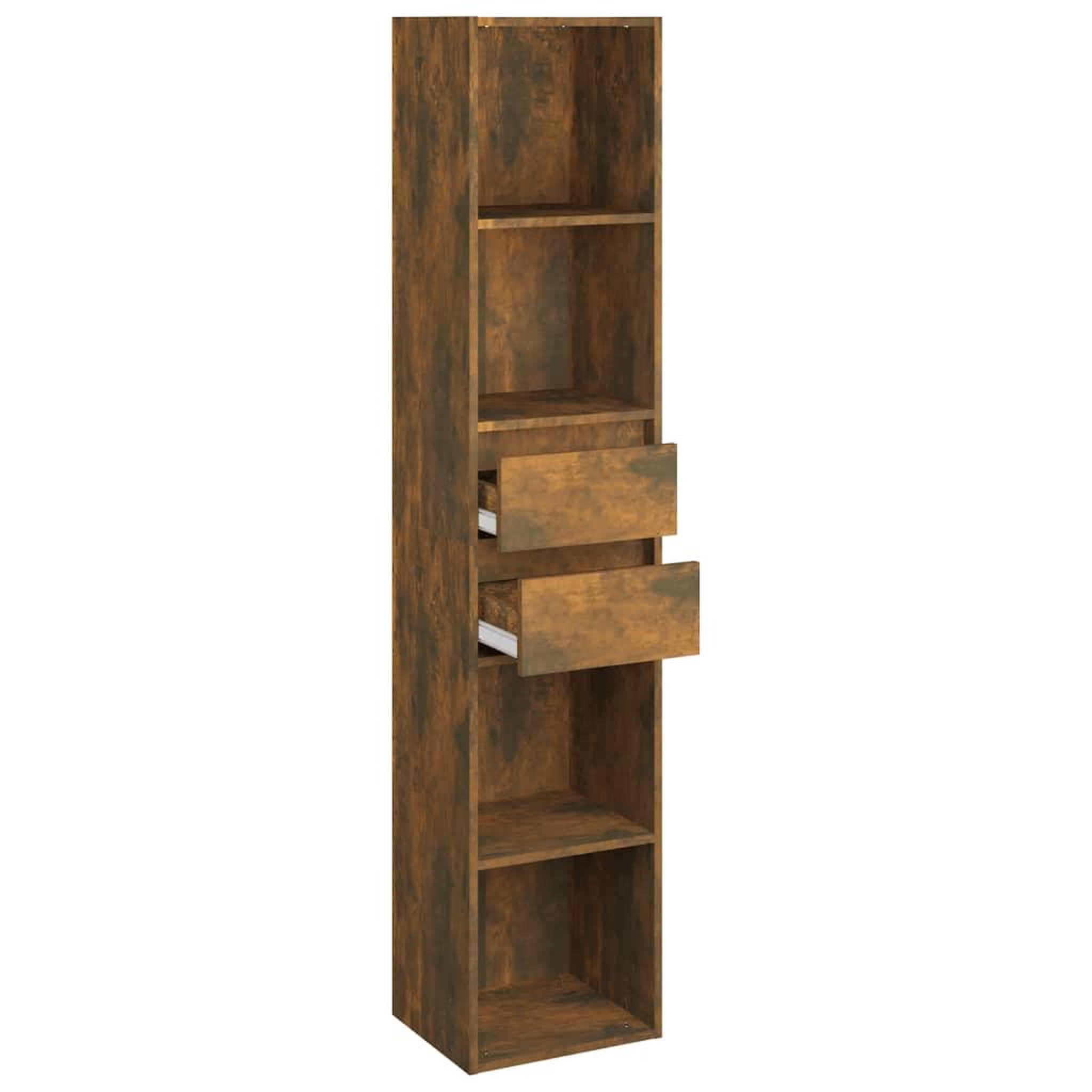 Voir la diapositive 5 : VIDAXL Bibliotheque Chene fume 36x30x171 cm Bois d'ingenierie