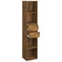 Voir la diapositive 5 : VIDAXL Bibliotheque Chene fume 36x30x171 cm Bois d'ingenierie