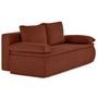 Voir la diapositive 4 : BEST MOBILIER Kurt - canapé 3 places convertible avec coffre en velours texturé