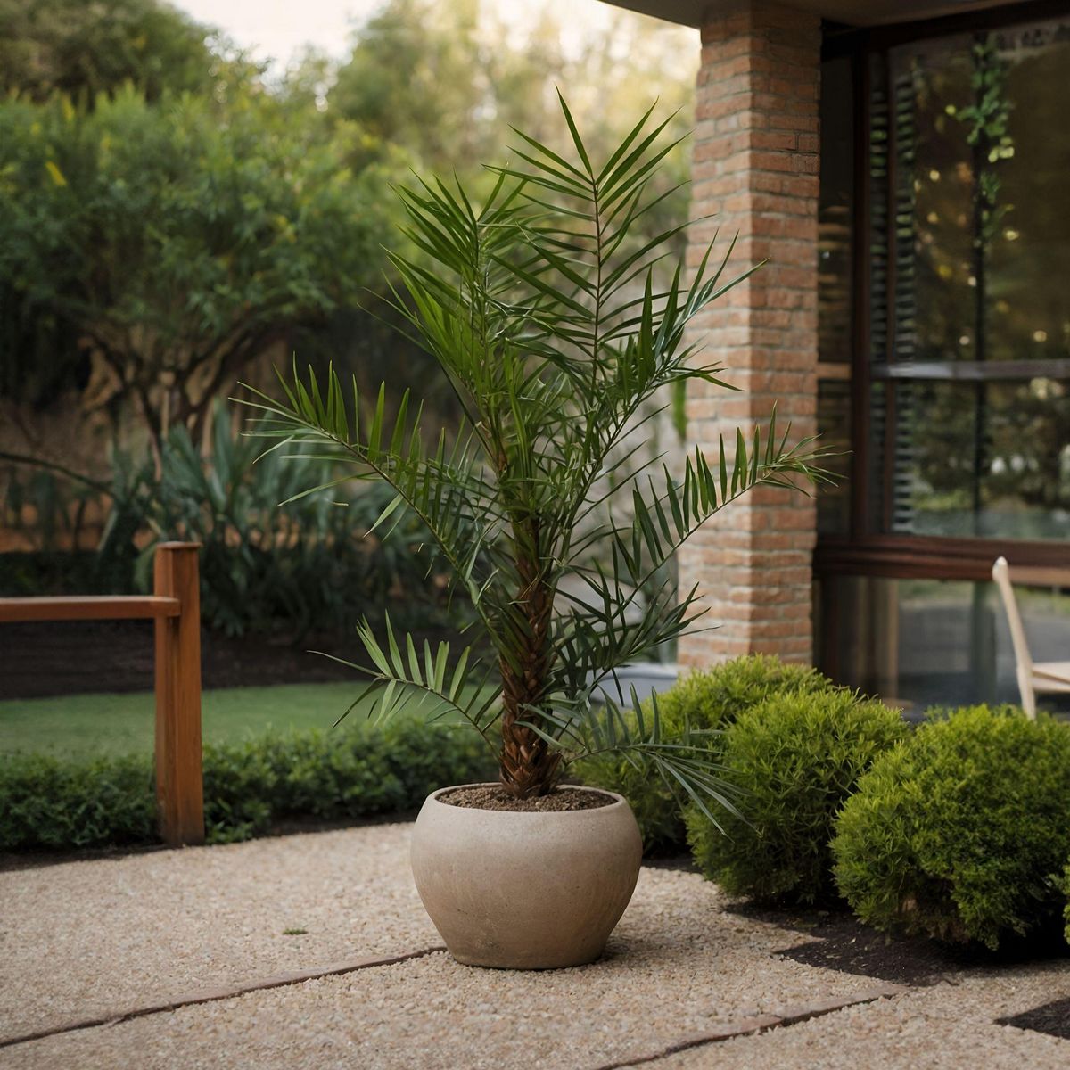 PLANT IN A BOX Palmier Dattier nain - Phoenix roebelenii - Hauteur 80-90cm - ⌀21cm