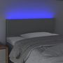Voir la diapositive 3 : VIDAXL Tete de lit a LED Gris clair 90x5x78/88 cm Tissu