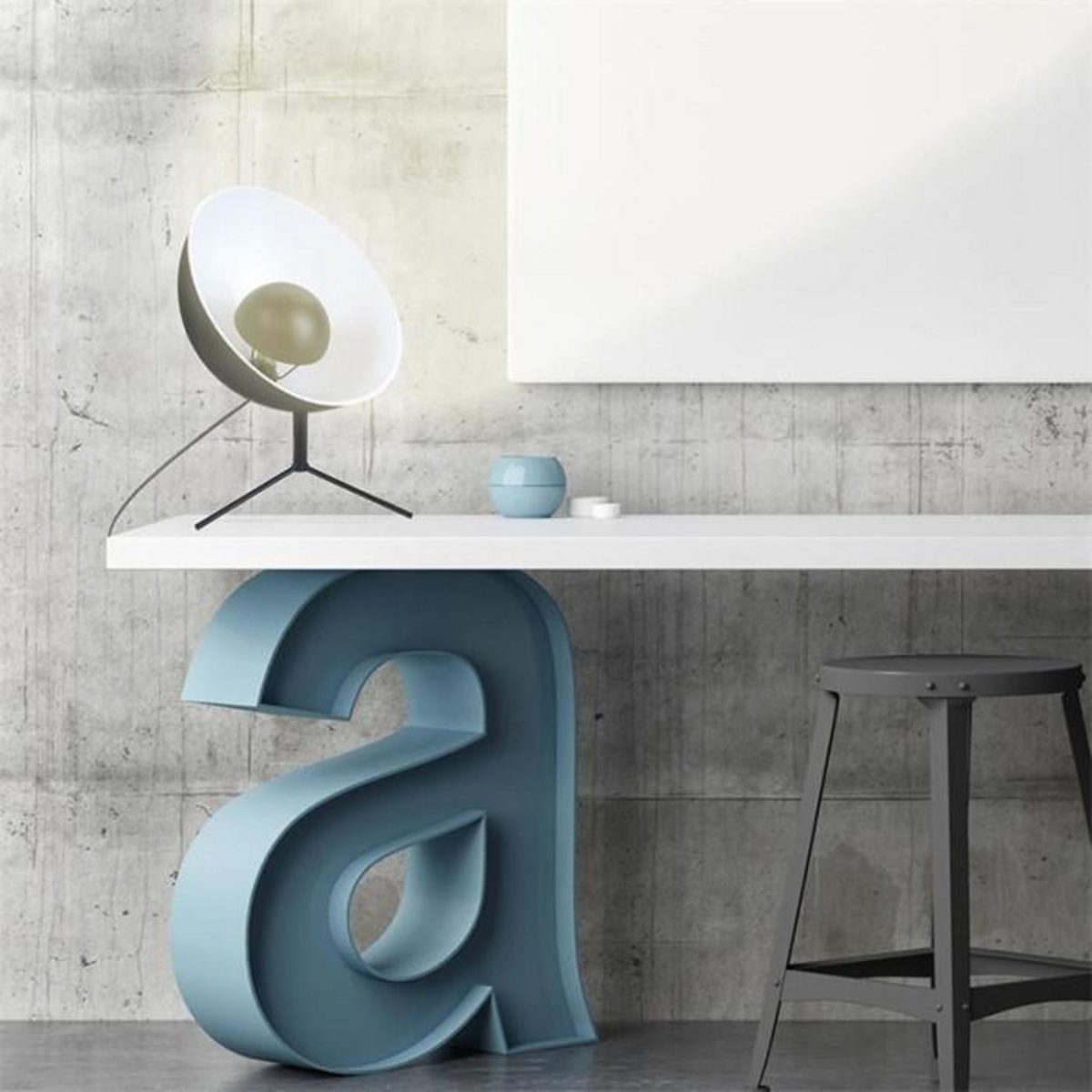 Paris Prix Lampe à Poser Design  Cinéma  45cm Noir