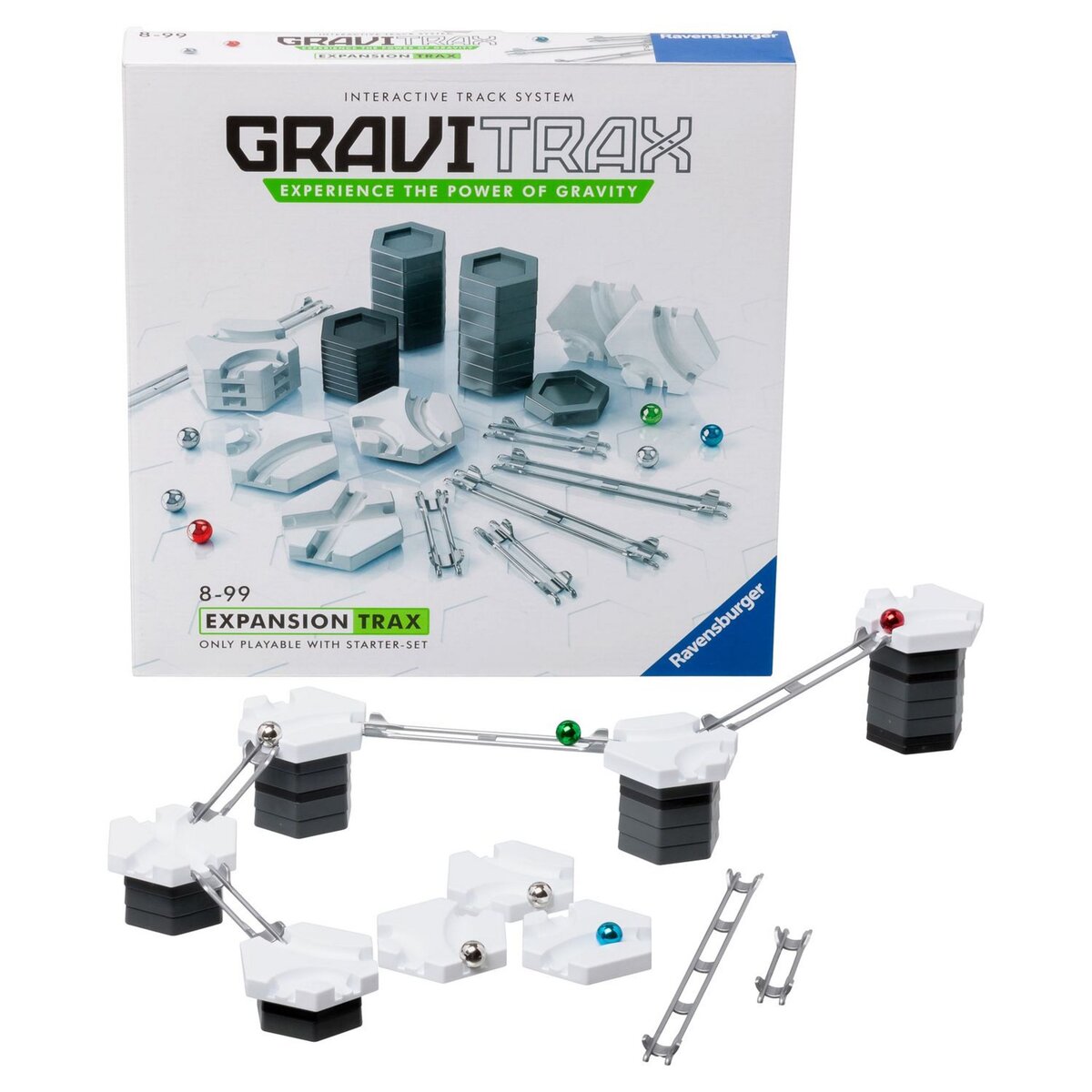 RAVENSBURGER Jeu de construction GraviTrax Set d'extension Trax Rails