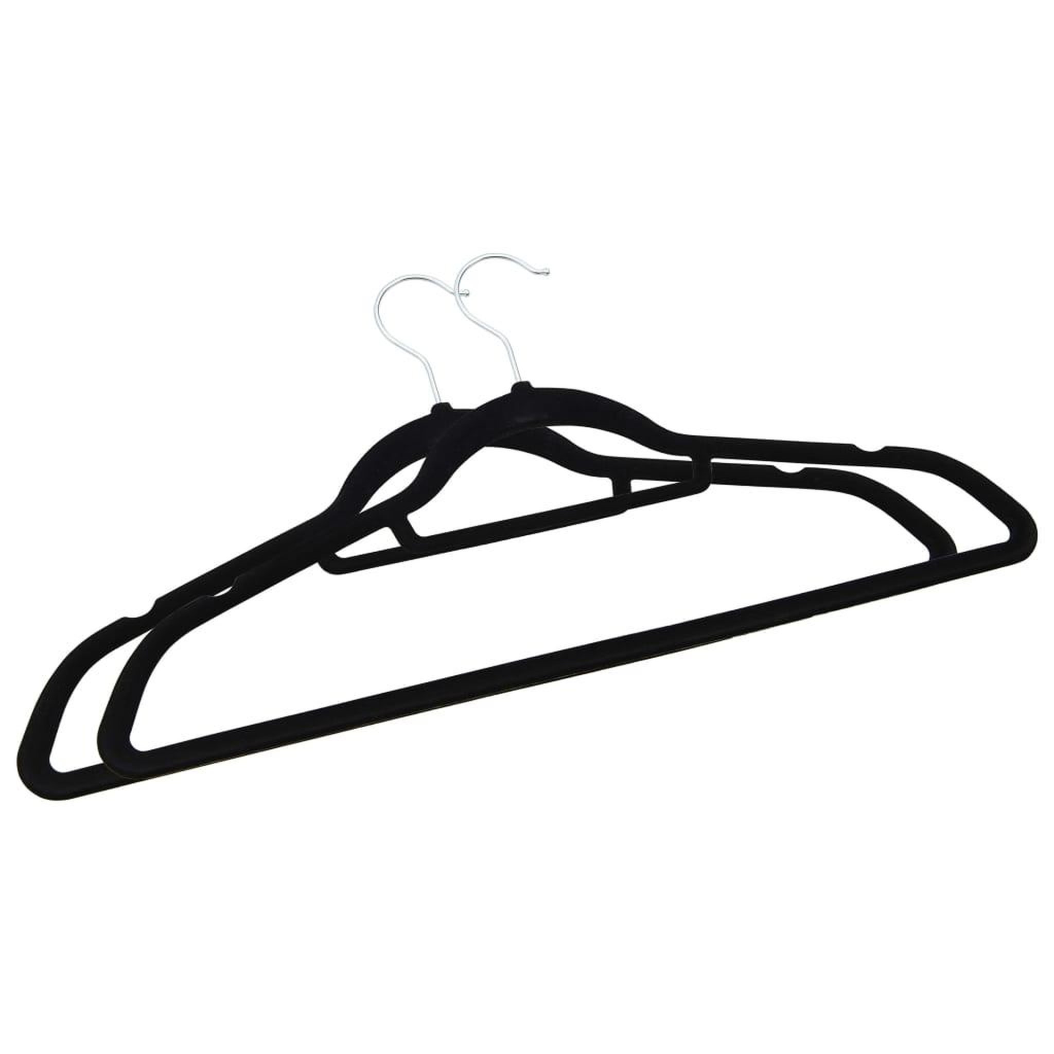 Voir la diapositive 4 : VIDAXL Cintres antiderapants 50 pcs Noir Velours