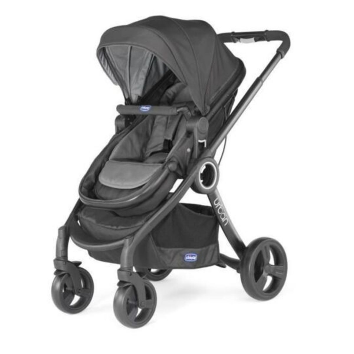 CHICCO Pack urban plus (poussette + nacelle transformable + auto-fix fast) Anthracite