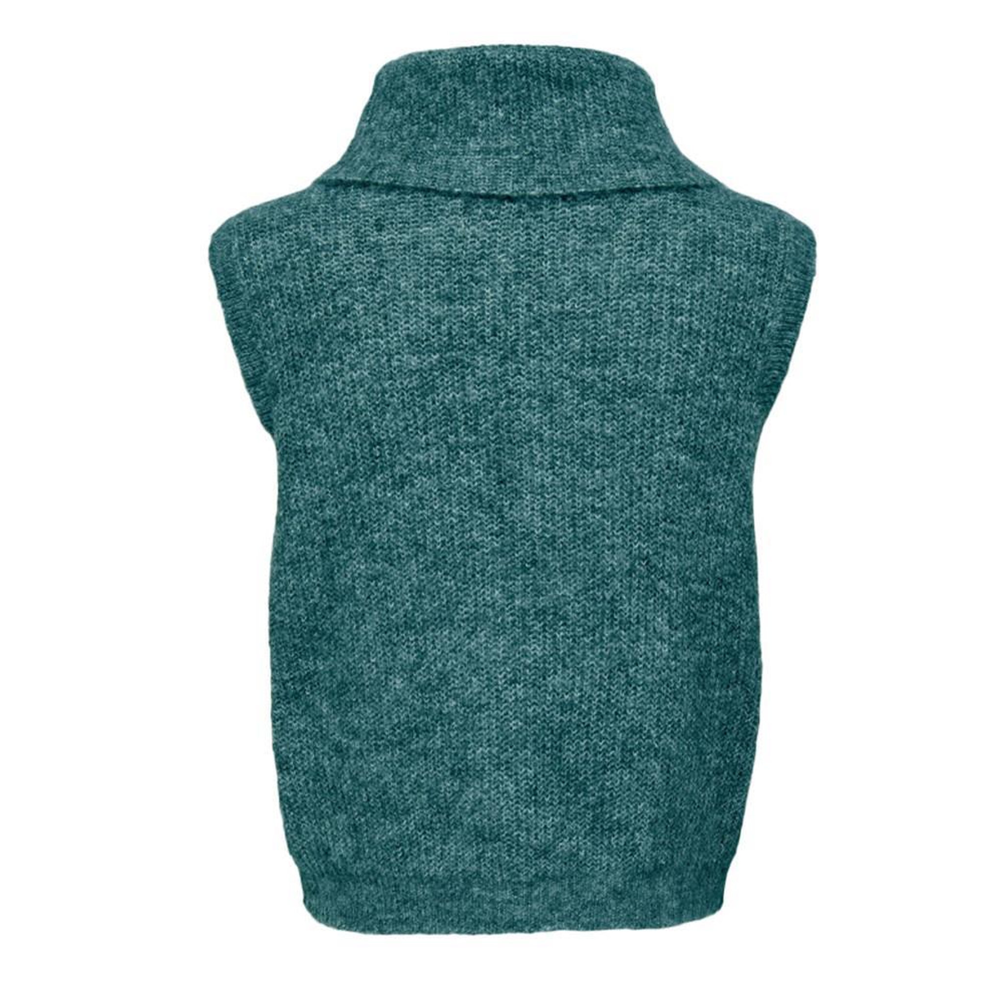 Voir la diapositive 2 : JACQUELINE DE YONG Pull Sans Manches Vert Femme JDY Ingeborg
