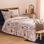 Voir la diapositive 1 : ATMOSPHERA Housse de couette 260x240 + 2 taies coton KHAFU