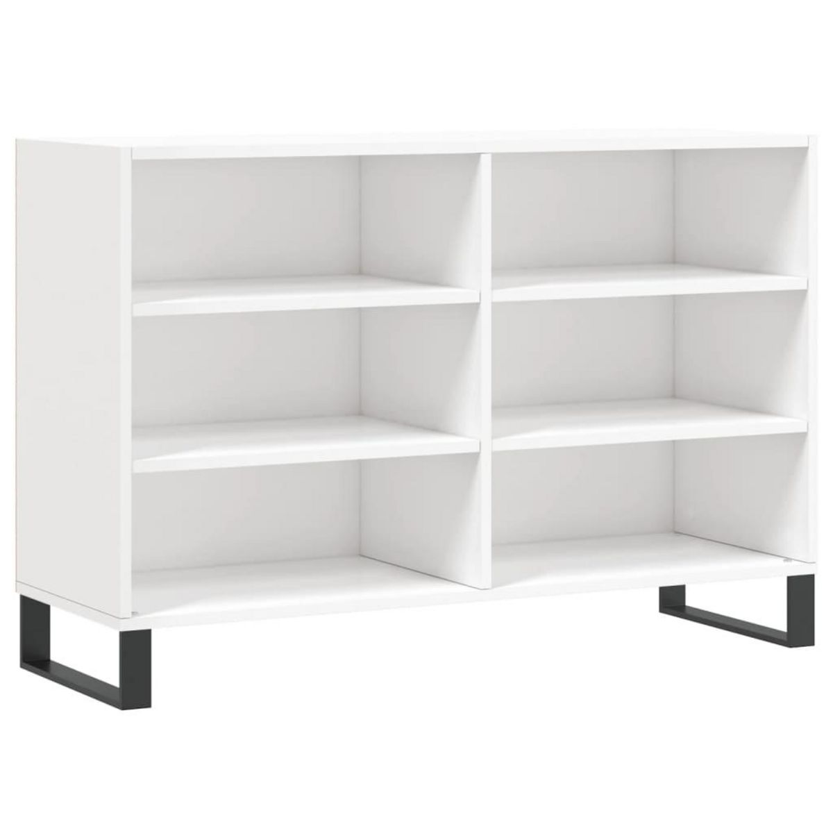 VIDAXL Buffet blanc brillant 103,5x35x70 cm bois d'ingenierie