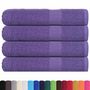 Voir la diapositive 2 : VIDAXL Serviettes de sauna 4 pcs violet 80x200 cm 360 g m² 100% coton