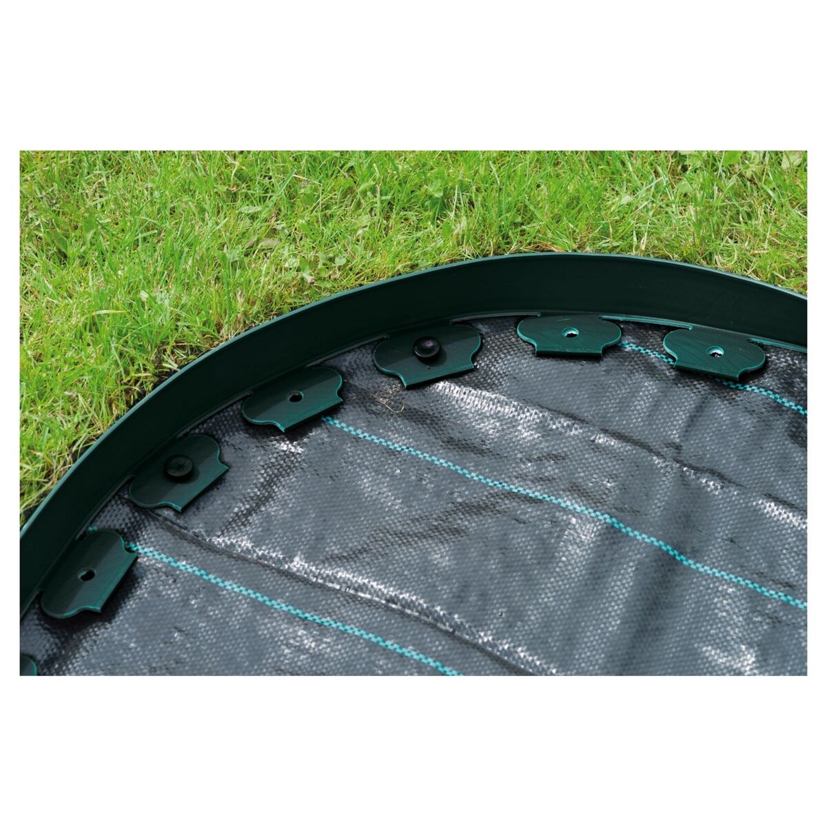 NATURE Bordure à gazon - PE, épaisseur 4 mm, vert - H5 cm x 10 m