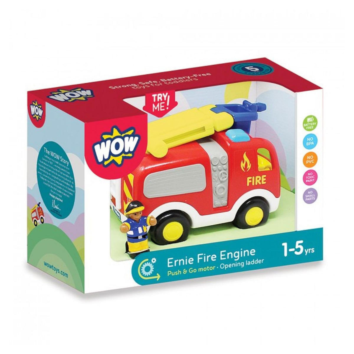 Wow Ernie le pompier - Jouets à pousser