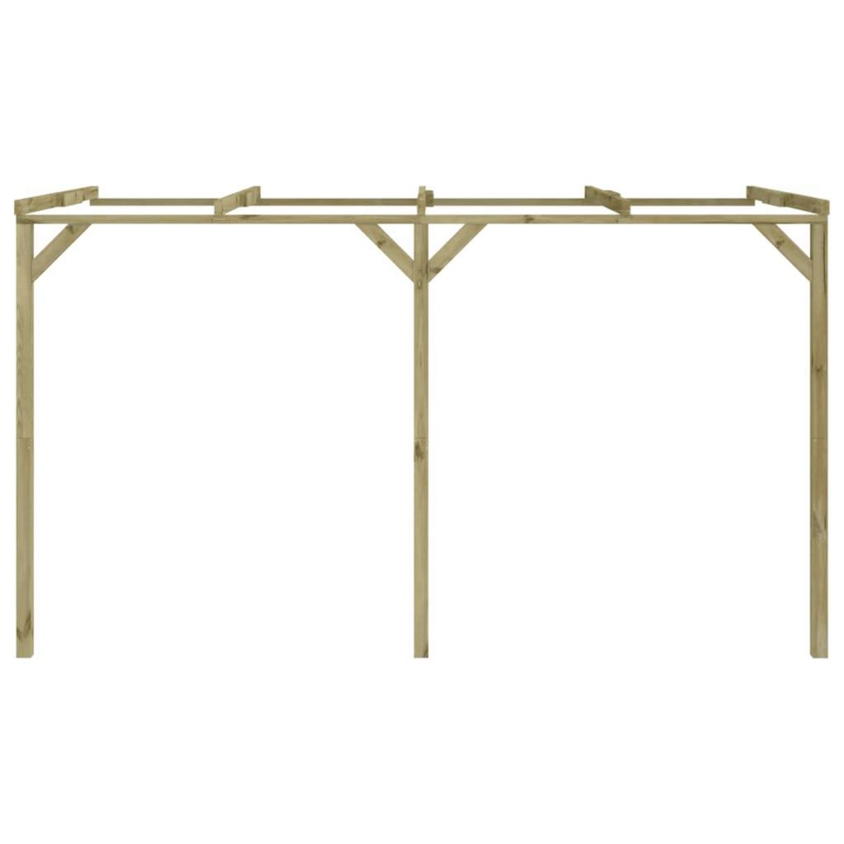 VIDAXL Pergola a appentis 2 x 4 x 2,2 m Bois
