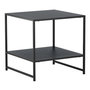 Voir la diapositive 1 : Paris Prix Table d'Appoint Avec Étagère  Staal  50cm Noir