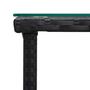 Voir la diapositive 5 : VIDAXL Table d'appoint noir 45x45x45 cm poly rotin et verre trempe