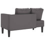 Voir la diapositive 5 : VIDAXL Chaise longue avec coussins gris similicuir