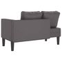 Voir la diapositive 5 : VIDAXL Chaise longue avec coussins gris similicuir