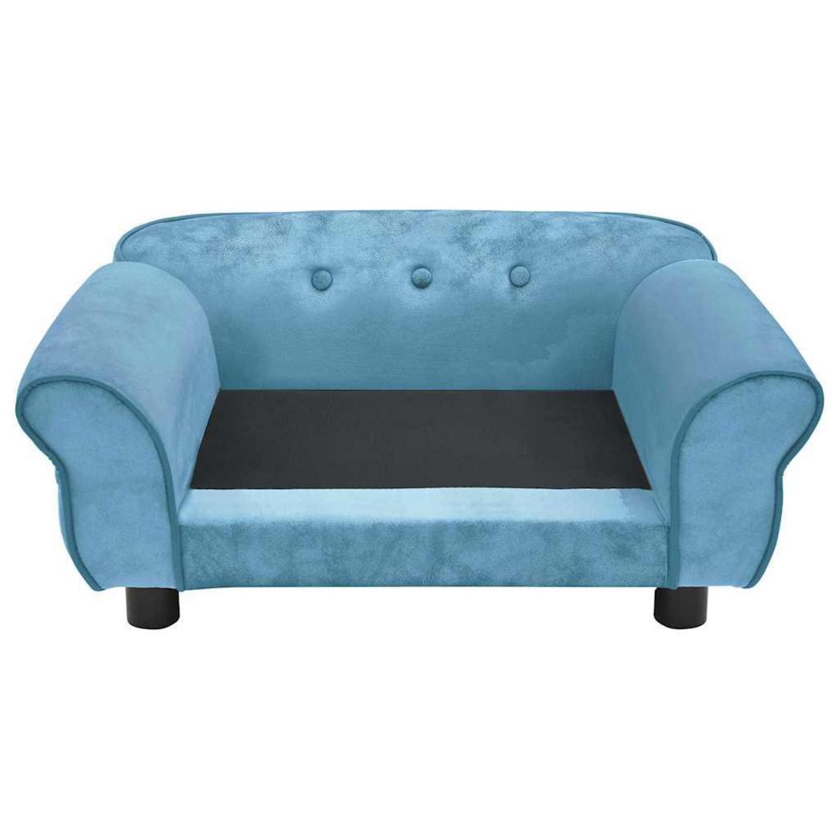 VIDAXL Canape pour chien Turquoise 72x45x30 cm Peluche