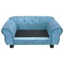 Voir la diapositive 5 : VIDAXL Canape pour chien Turquoise 72x45x30 cm Peluche
