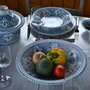 YODECO Service à couscous Marocain turquoise assiettes creuses - 6 pers