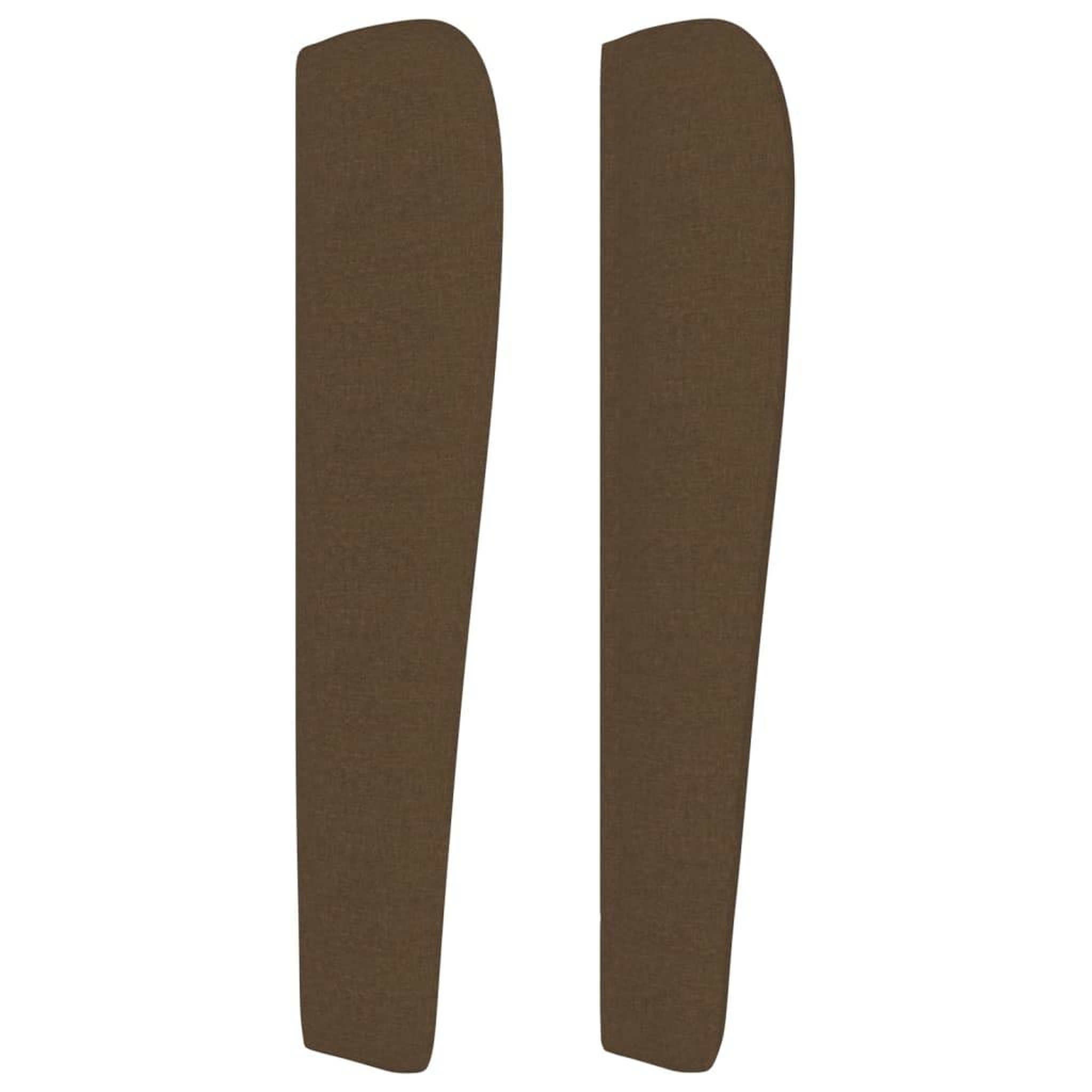 Voir la diapositive 4 : VIDAXL Tete de lit avec oreilles Marron fonce 183x23x118/128 cm Tissu