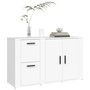 Voir la diapositive 4 : VIDAXL Buffet Blanc 100x33x59,5 cm Bois d'ingenierie