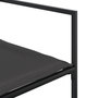 Voir la diapositive 5 : VIDAXL Ensemble a manger de jardin 7 pcs avec coussins noir textilene