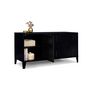 Voir la diapositive 1 : Meuble TV métal 3 portes L160 cm JAMES