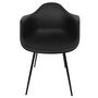 Voir la diapositive 3 : The Home Deco Factory Fauteuil GUSTAV noir