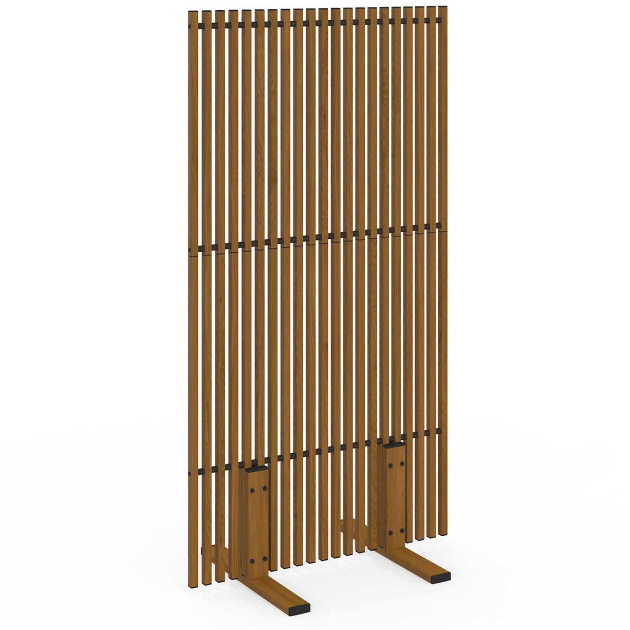 ID MARKET Paravent extérieur ajouré claustra décoratif extérieur 80 x 150 cm effet bois