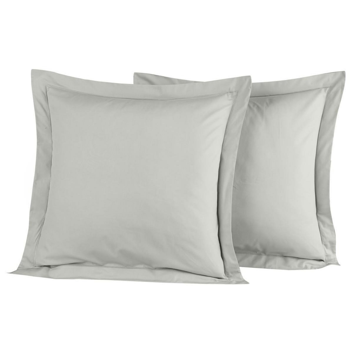 Sensei Maison Lot de 2 taies d'oreiller en percale de coton SOFT PERCALE